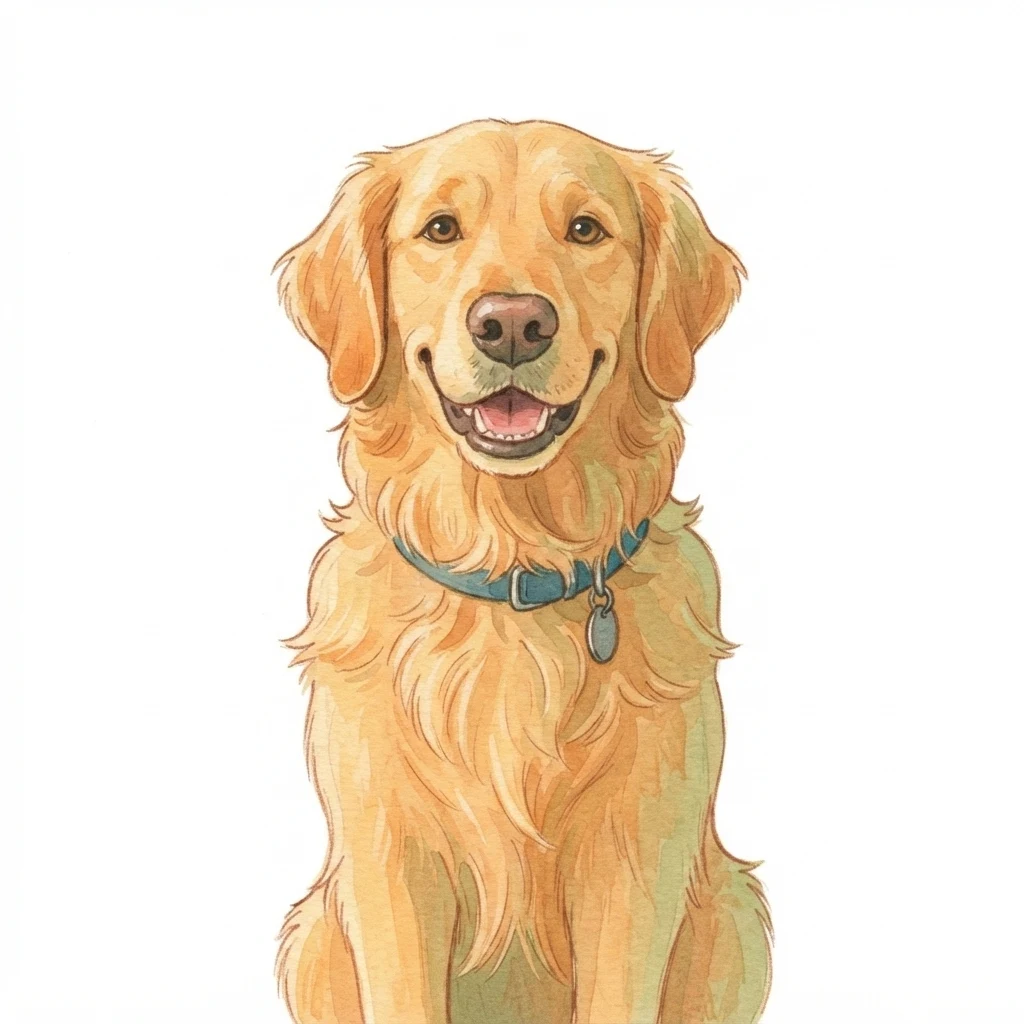The AI-generated sample dog rendered in the Painted anime style