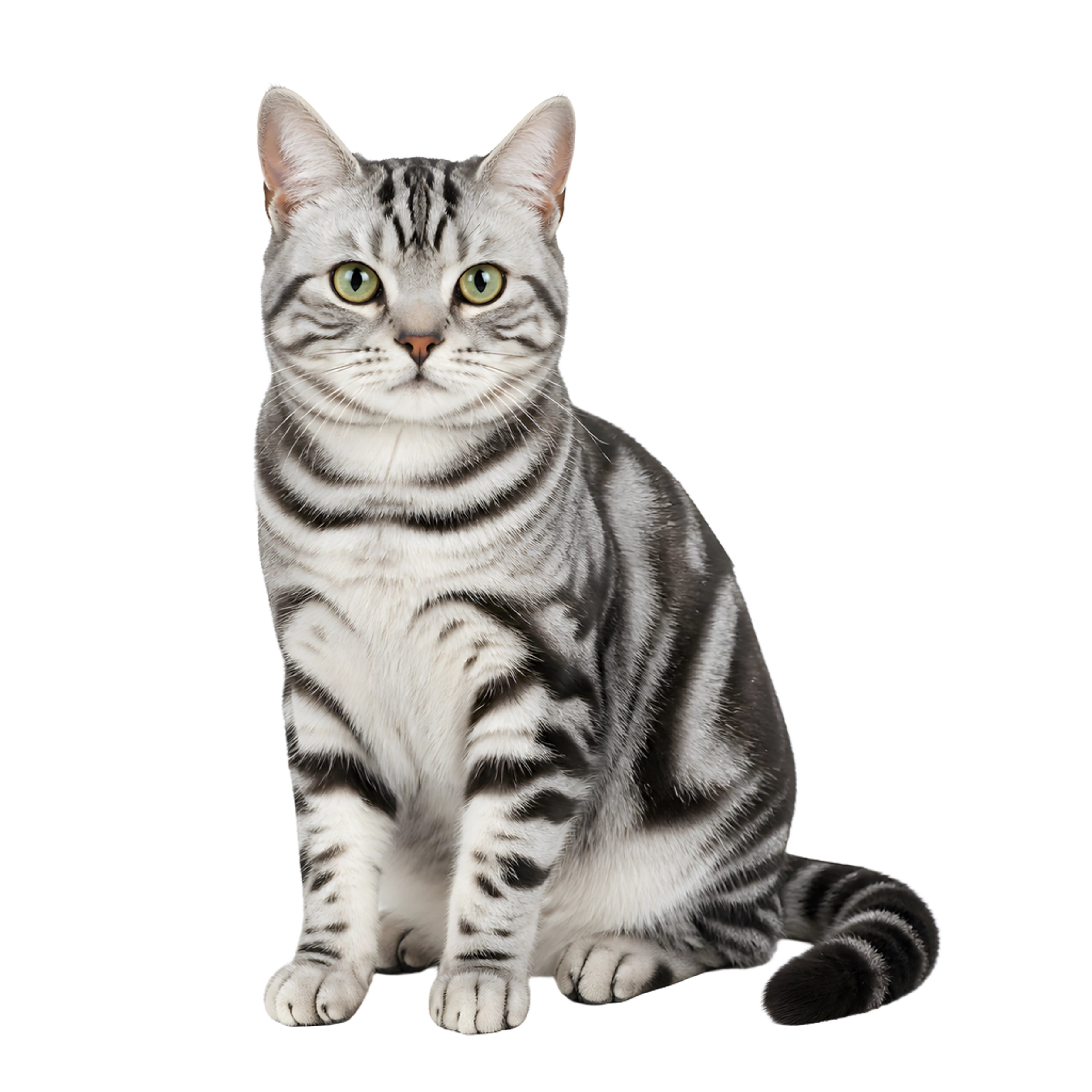 The American shorthair artwork printed on this pillow