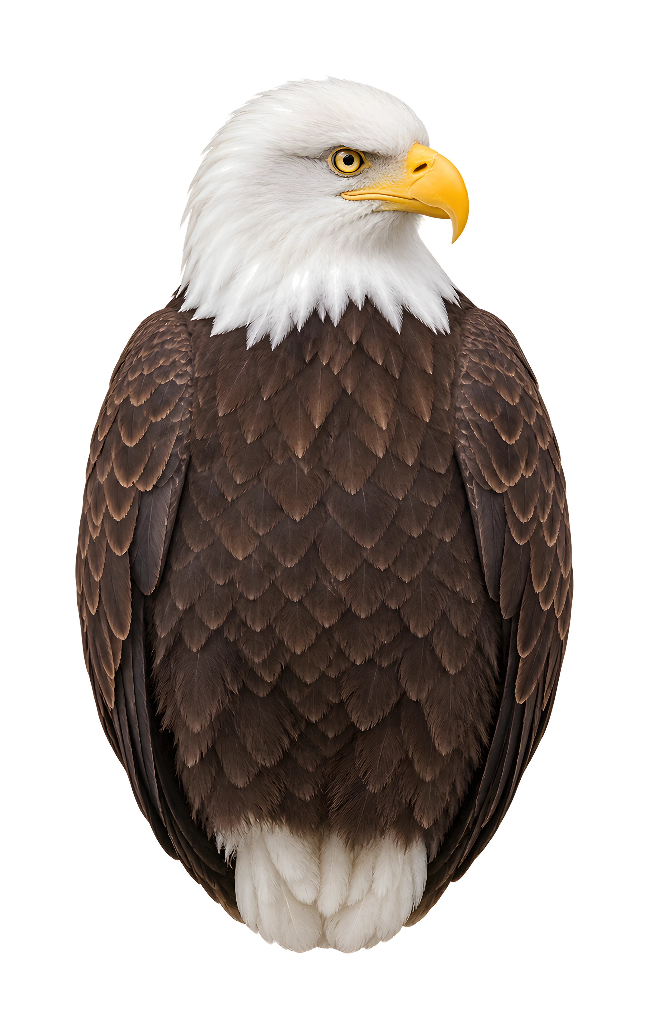 The Bald eagle artwork printed on this pillow