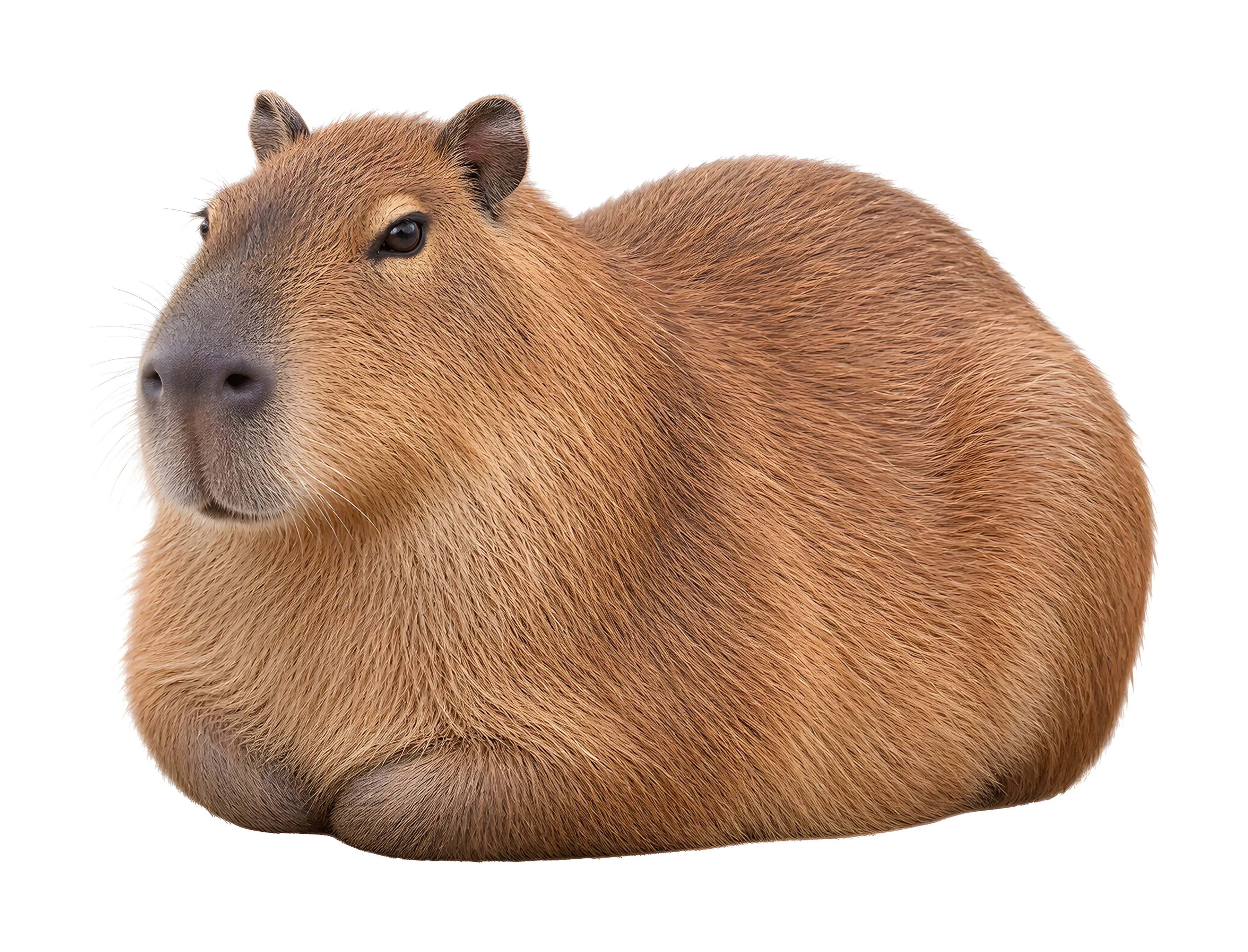La ilustración de Capibara impresa en este cojín