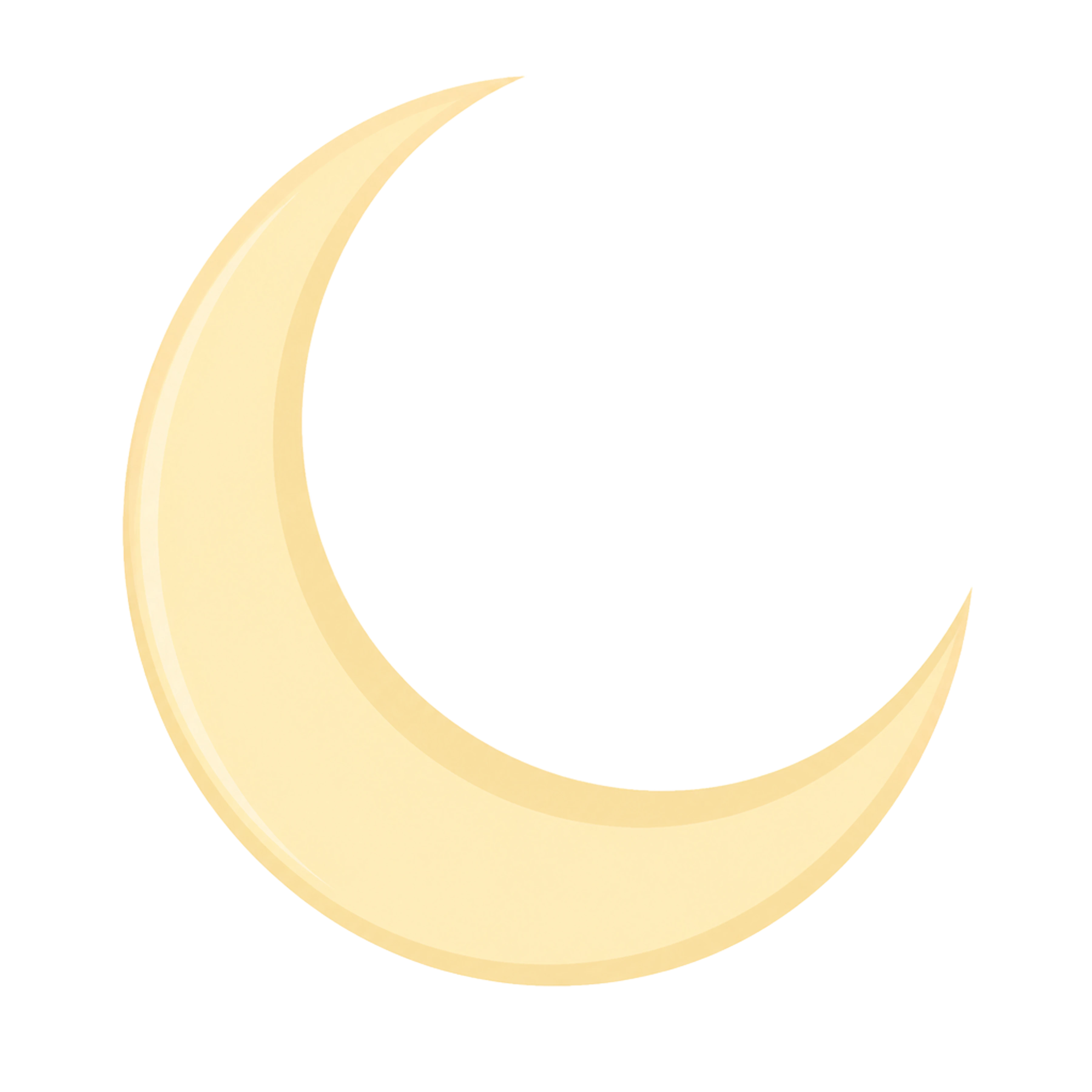 La ilustración de Luna creciente impresa en este cojín
