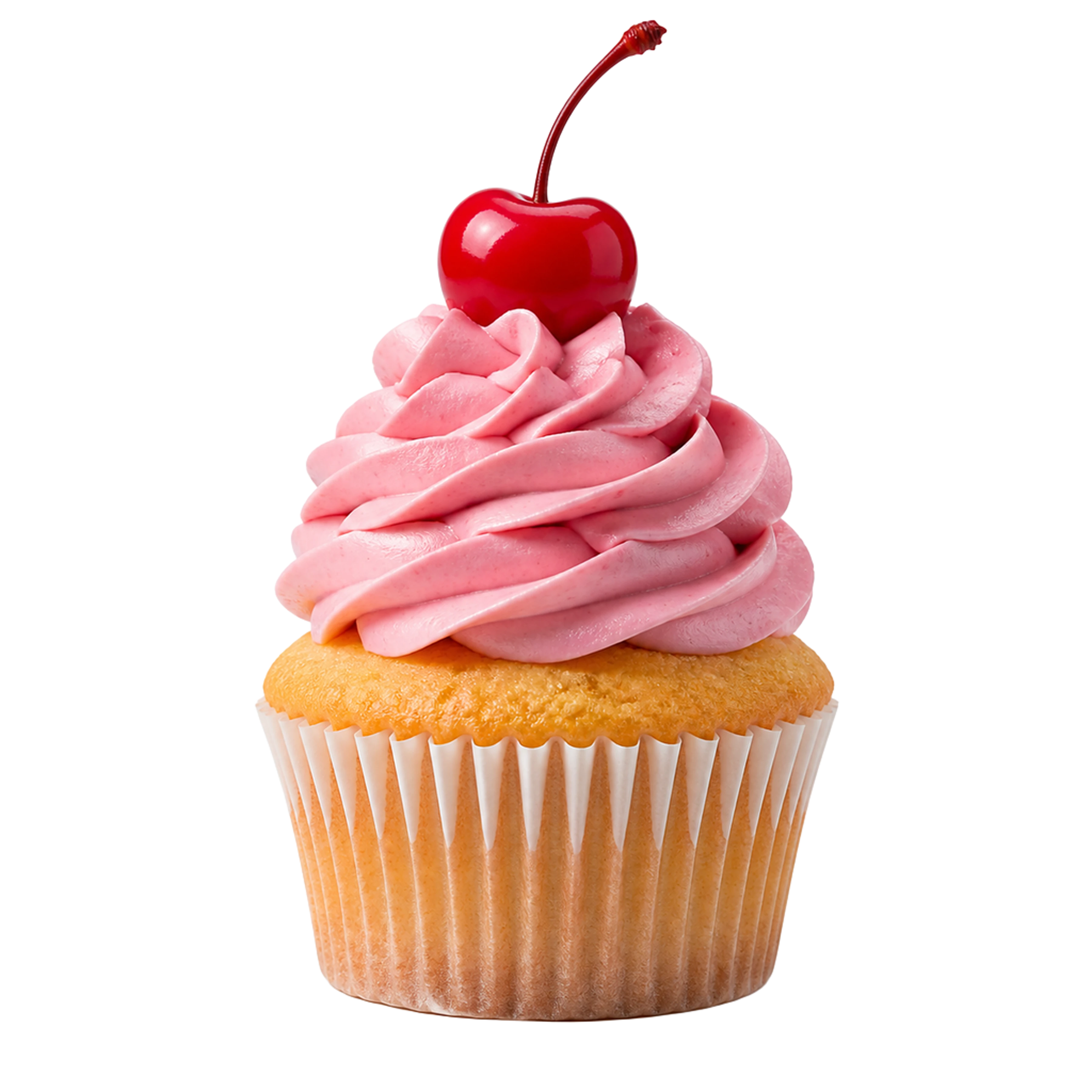 La ilustración de Cupcake impresa en este cojín