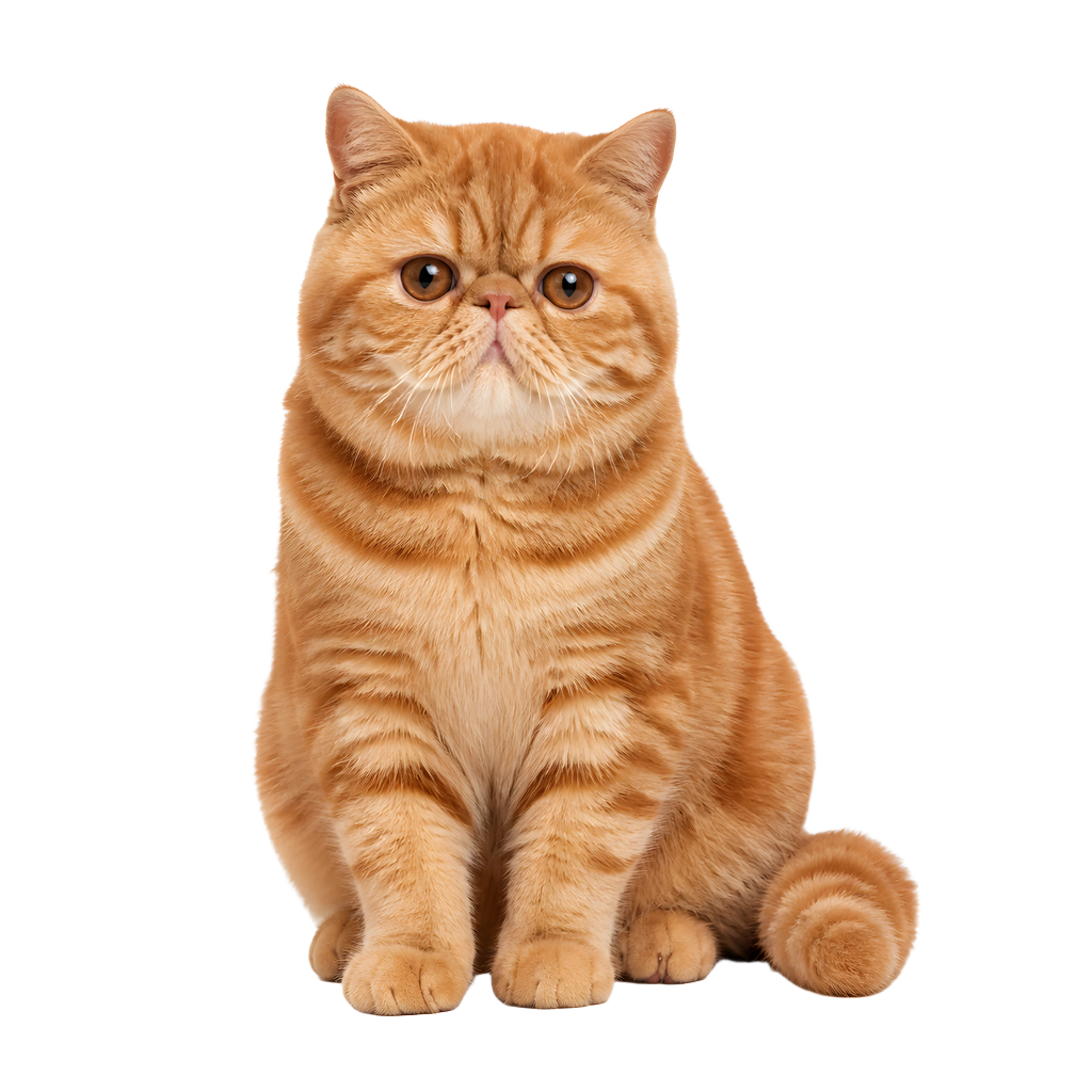 The Exotic shorthair artwork printed on this pillow