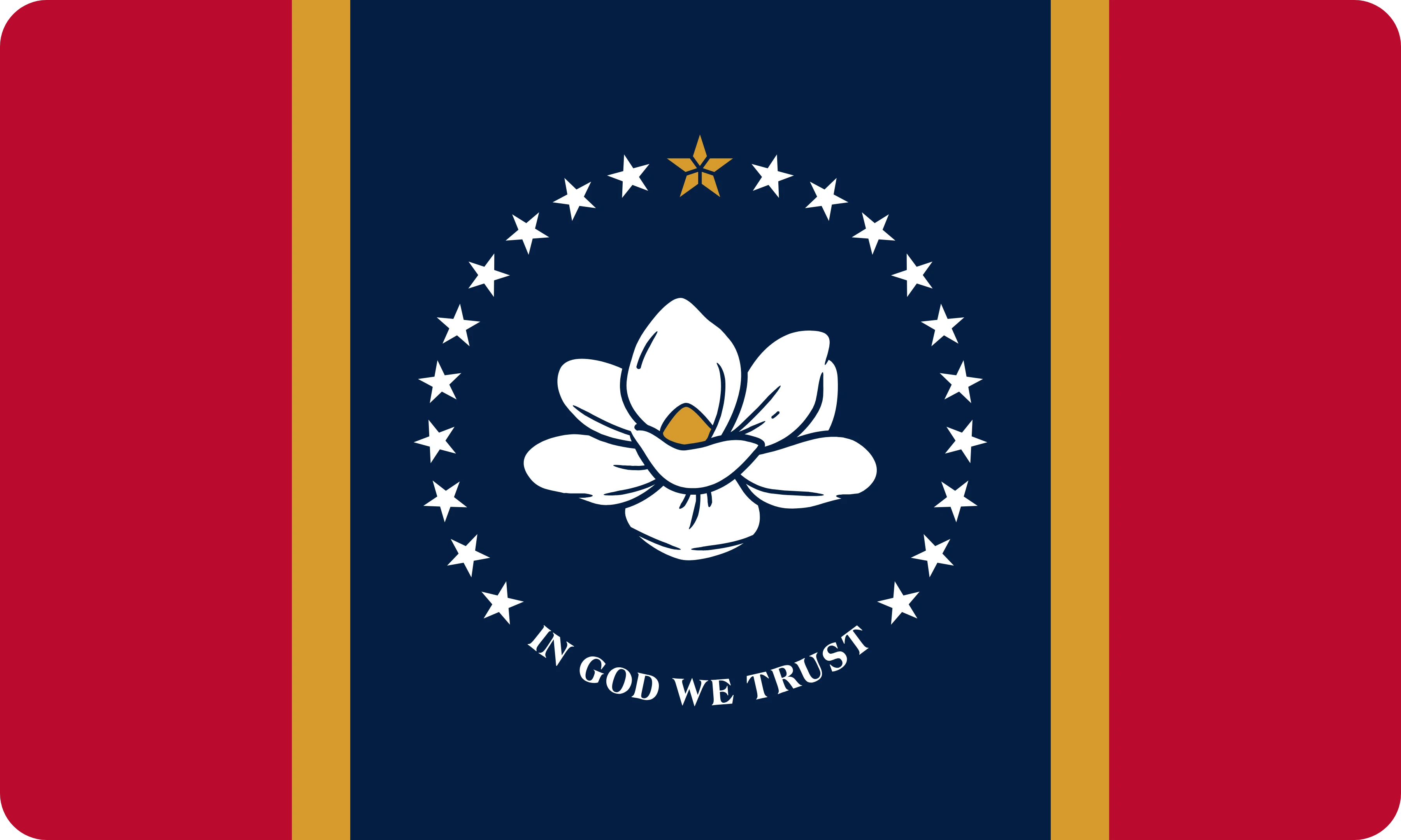Le drapeau de Mississippi dessiné comme face du coussin