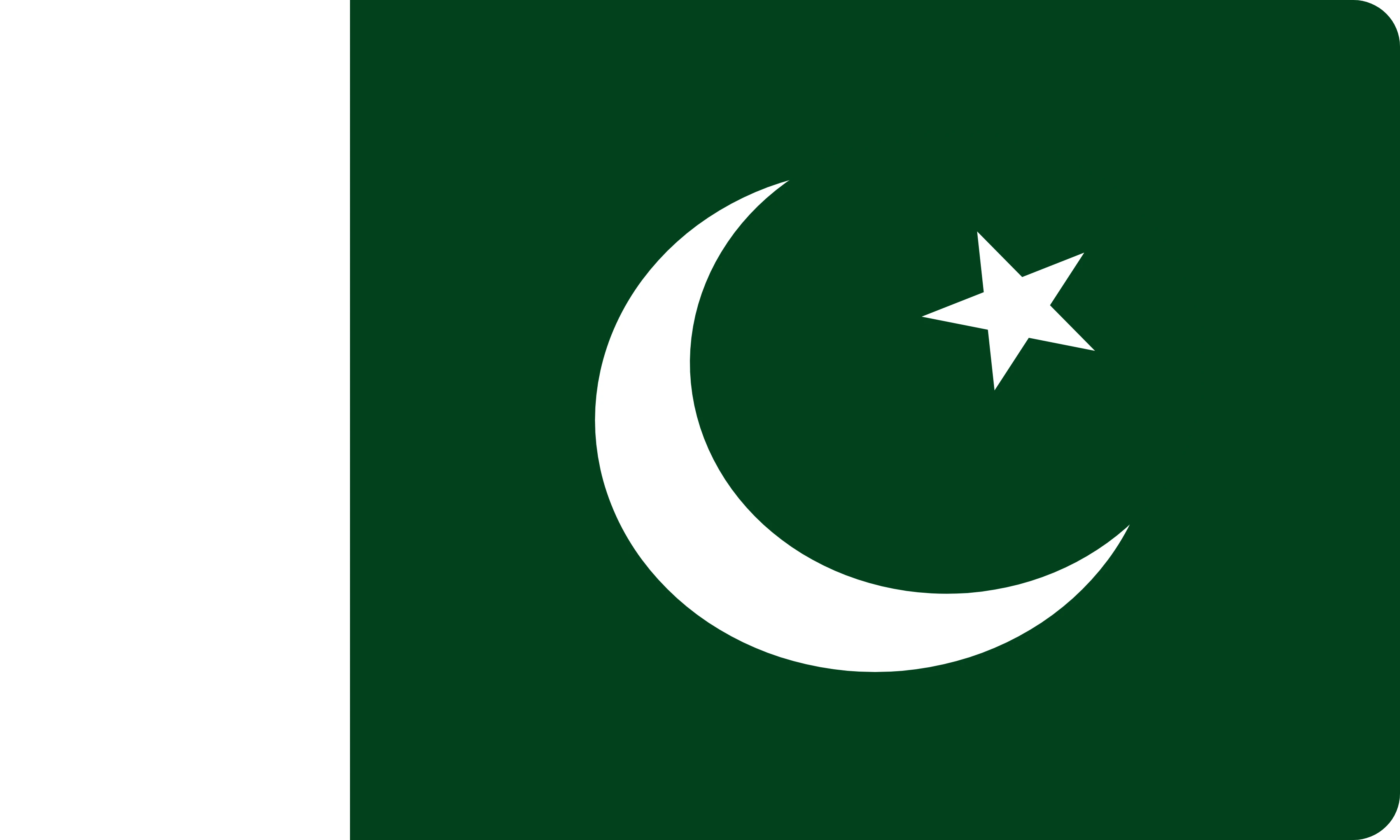 La bandera de Pakistán dibujada como la cara de un cojín