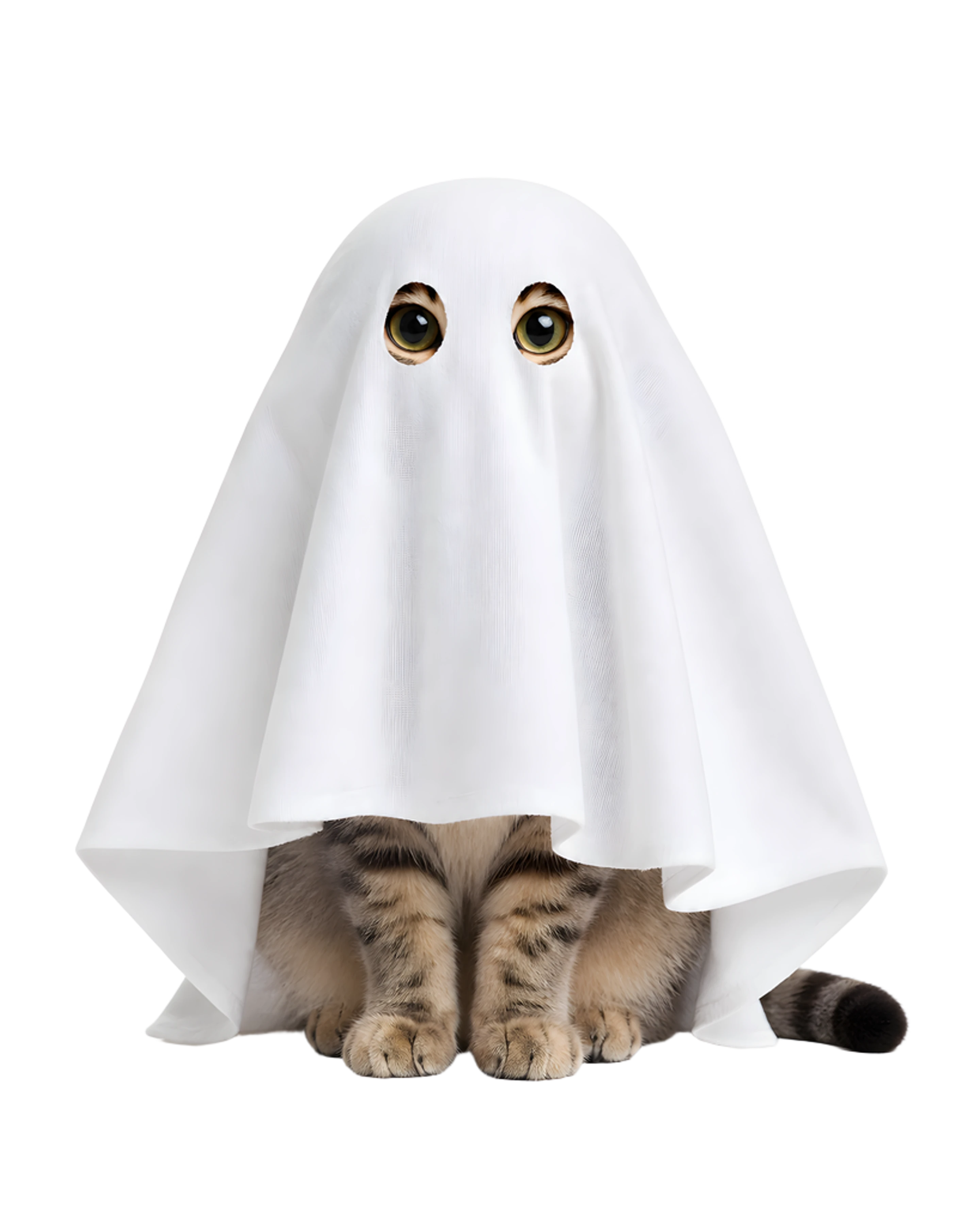 이 쿠션에 인쇄되는 유령 고양이 그림
