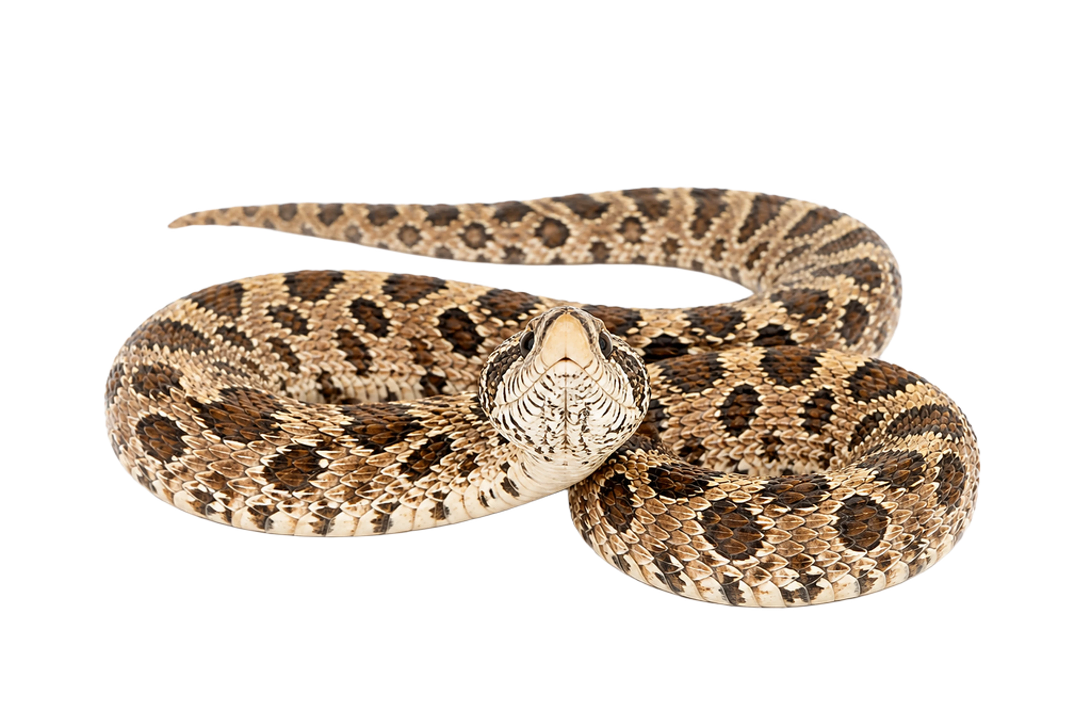 La ilustración de Serpiente hocico impresa en este cojín