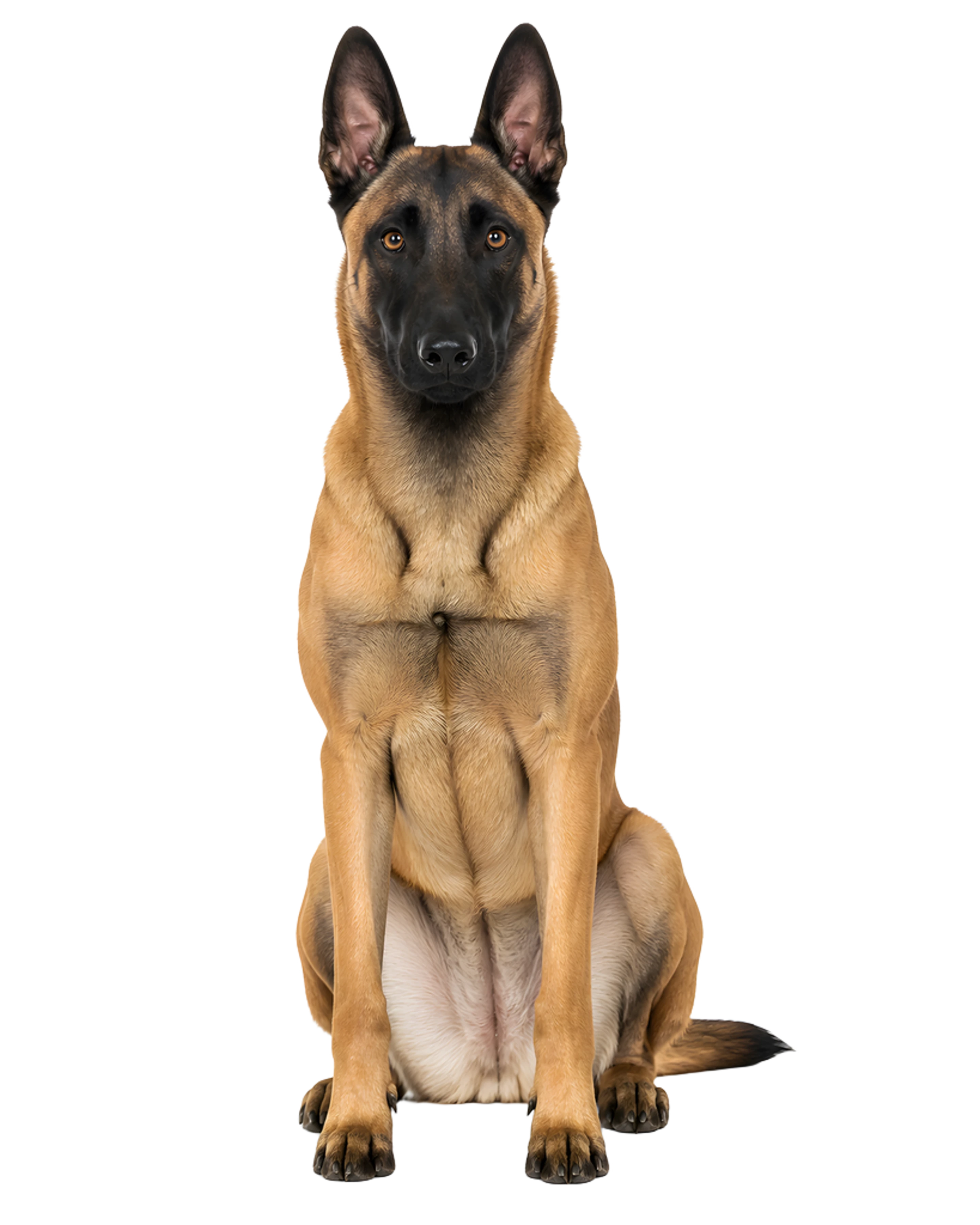 La ilustración de Malinois impresa en este cojín