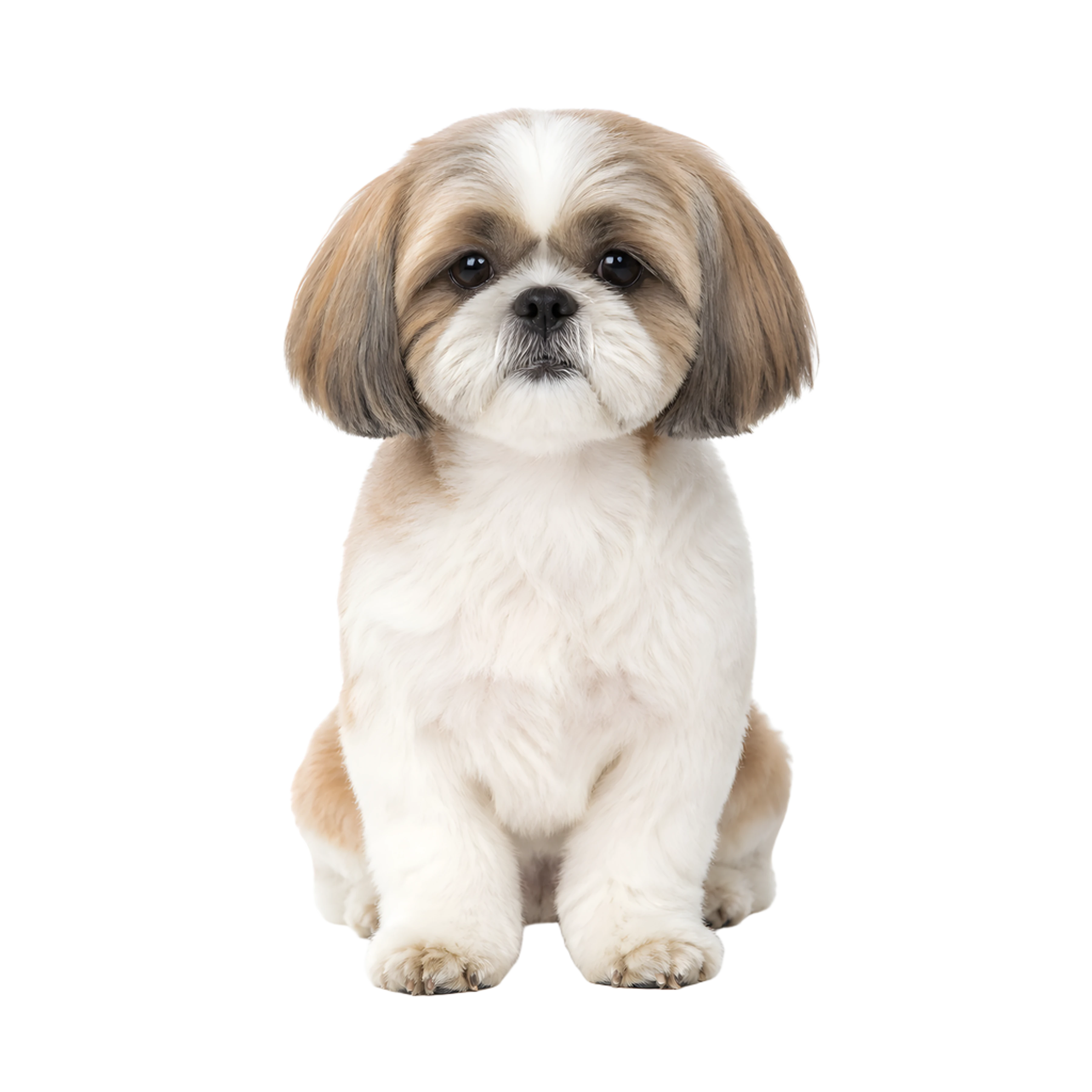 L'illustration de Shih tzu imprimée sur ce coussin