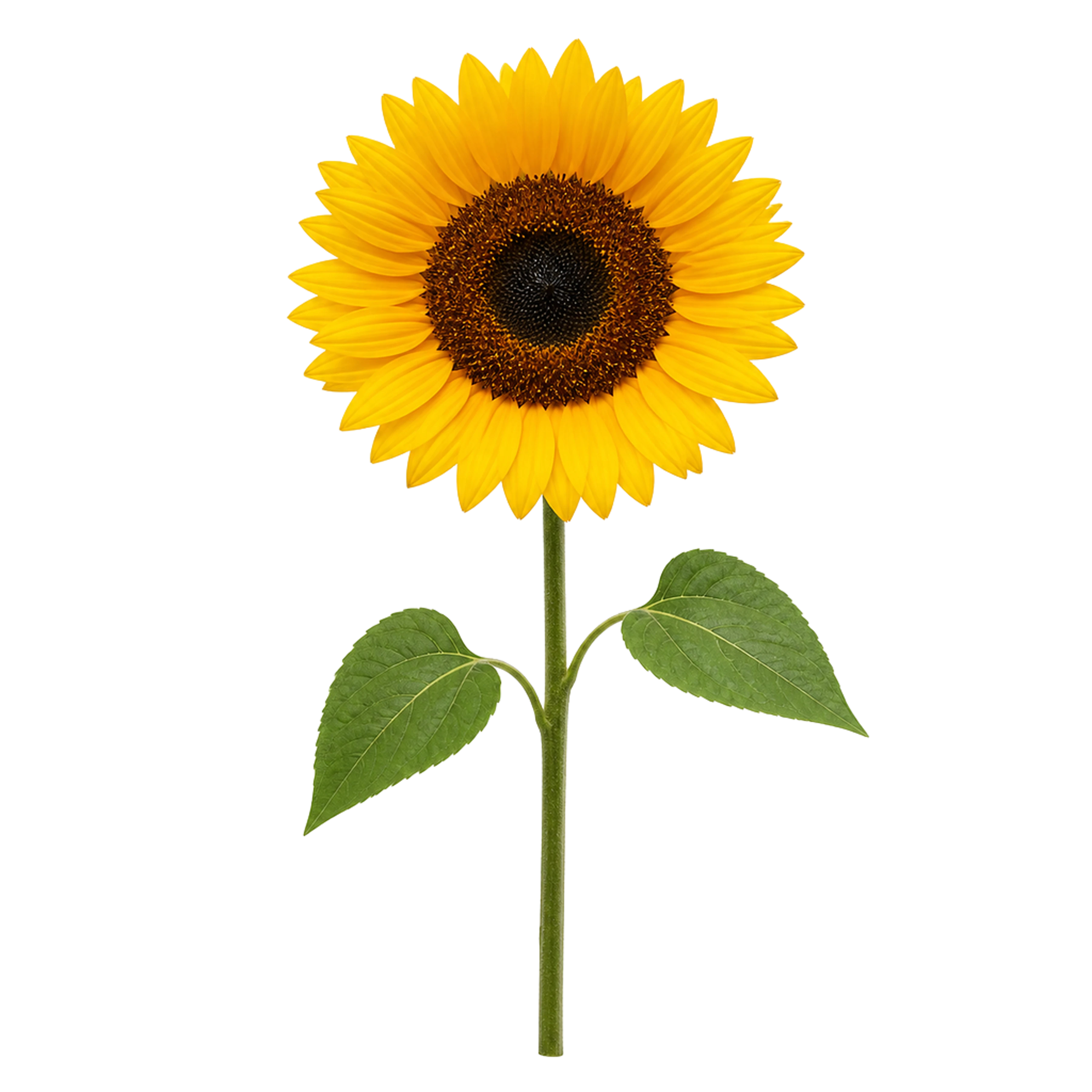 La ilustración de Girasol impresa en este cojín