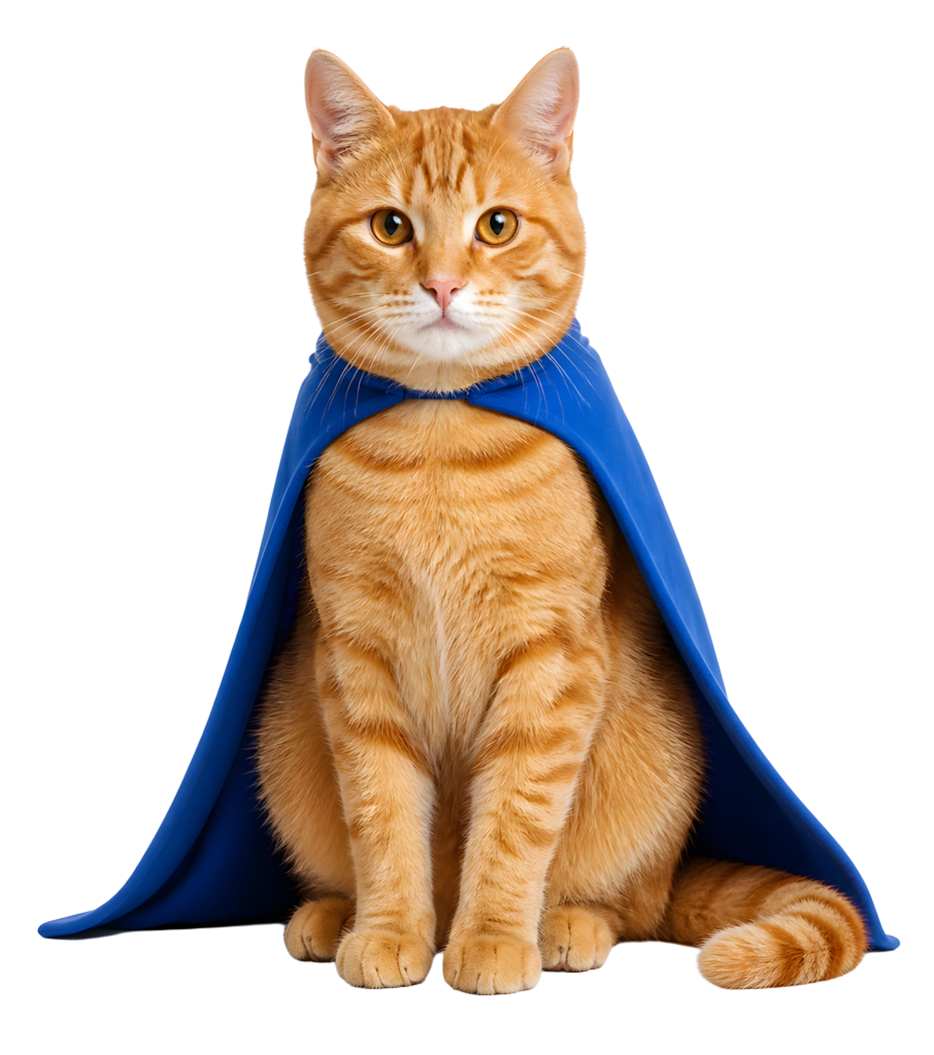 La ilustración de Gato superhéroe impresa en este cojín
