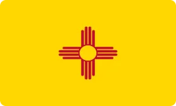 Ang watawat ng New Mexico, naka-print bilang mukha ng unan