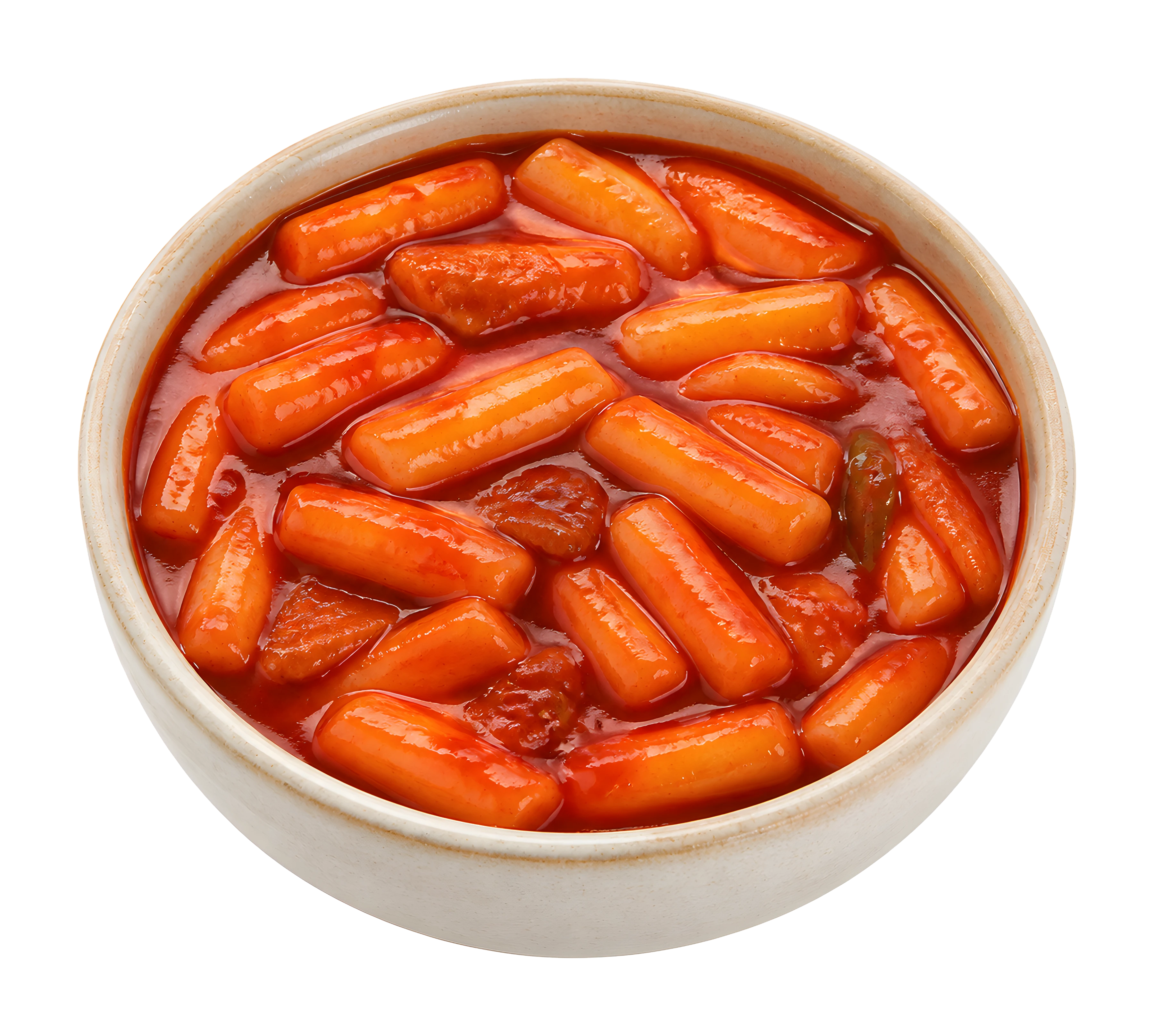 The Tteokbokki artwork printed on this pillow