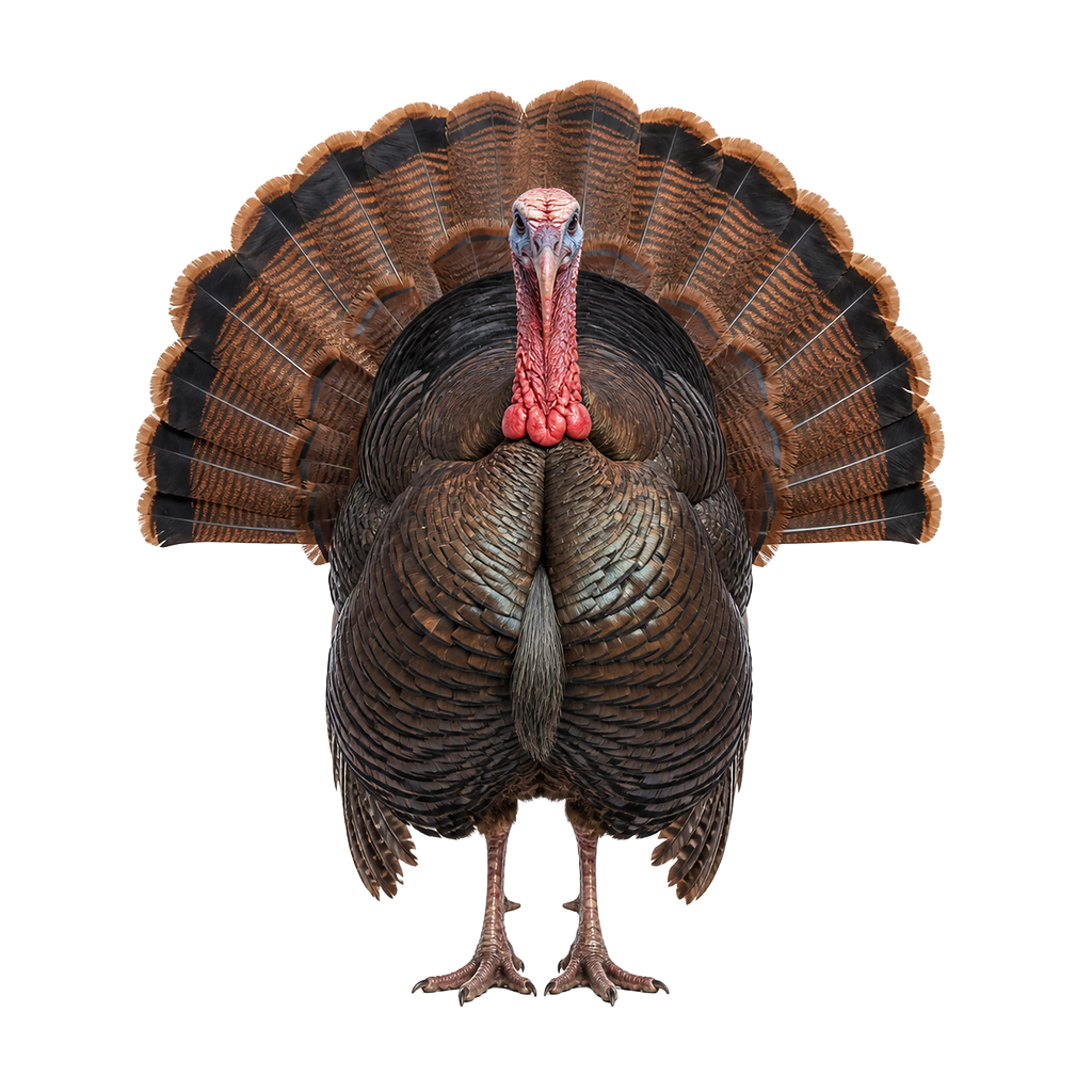 La ilustración de Pavo impresa en este cojín