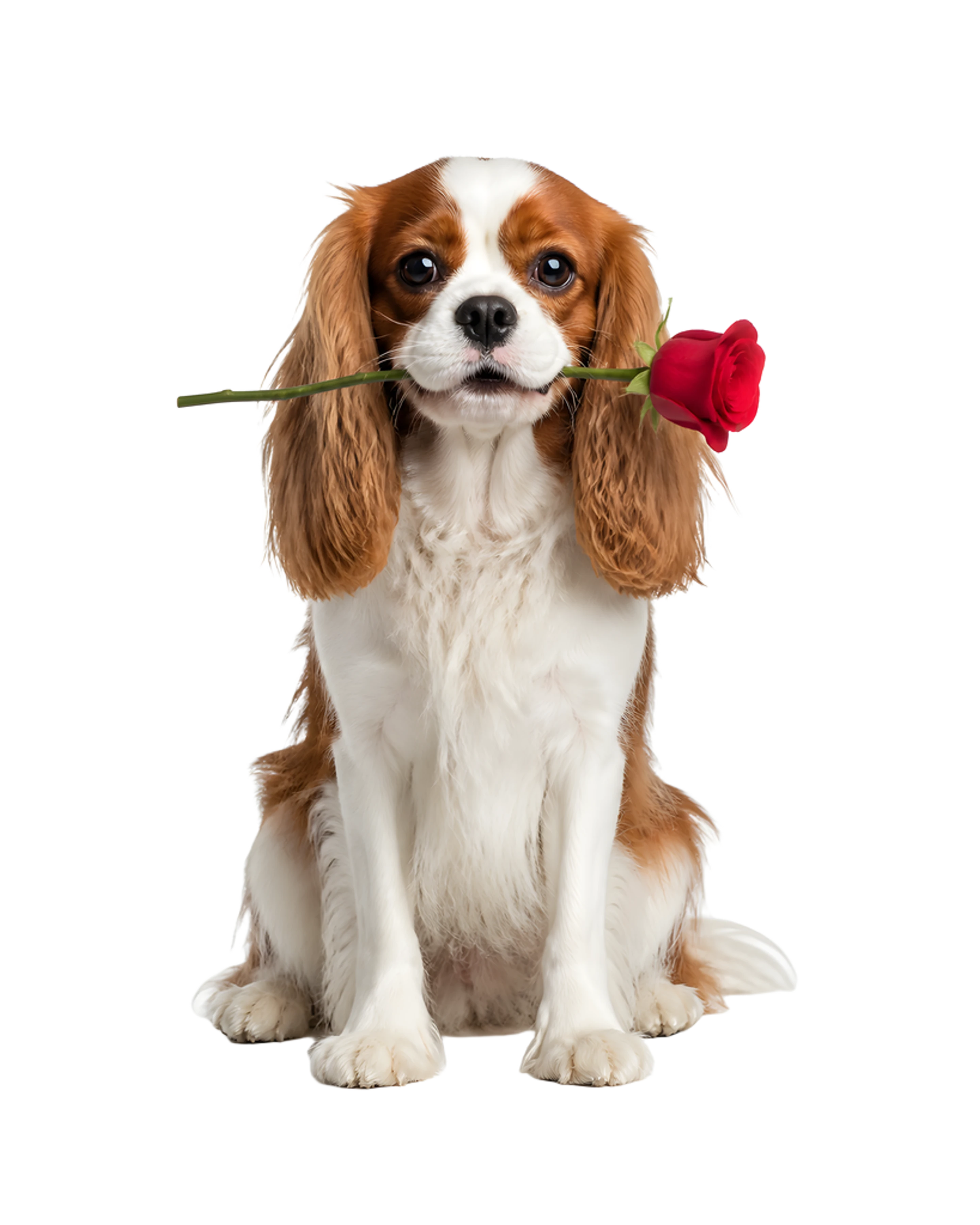 La ilustración de San Valentín impresa en este cojín