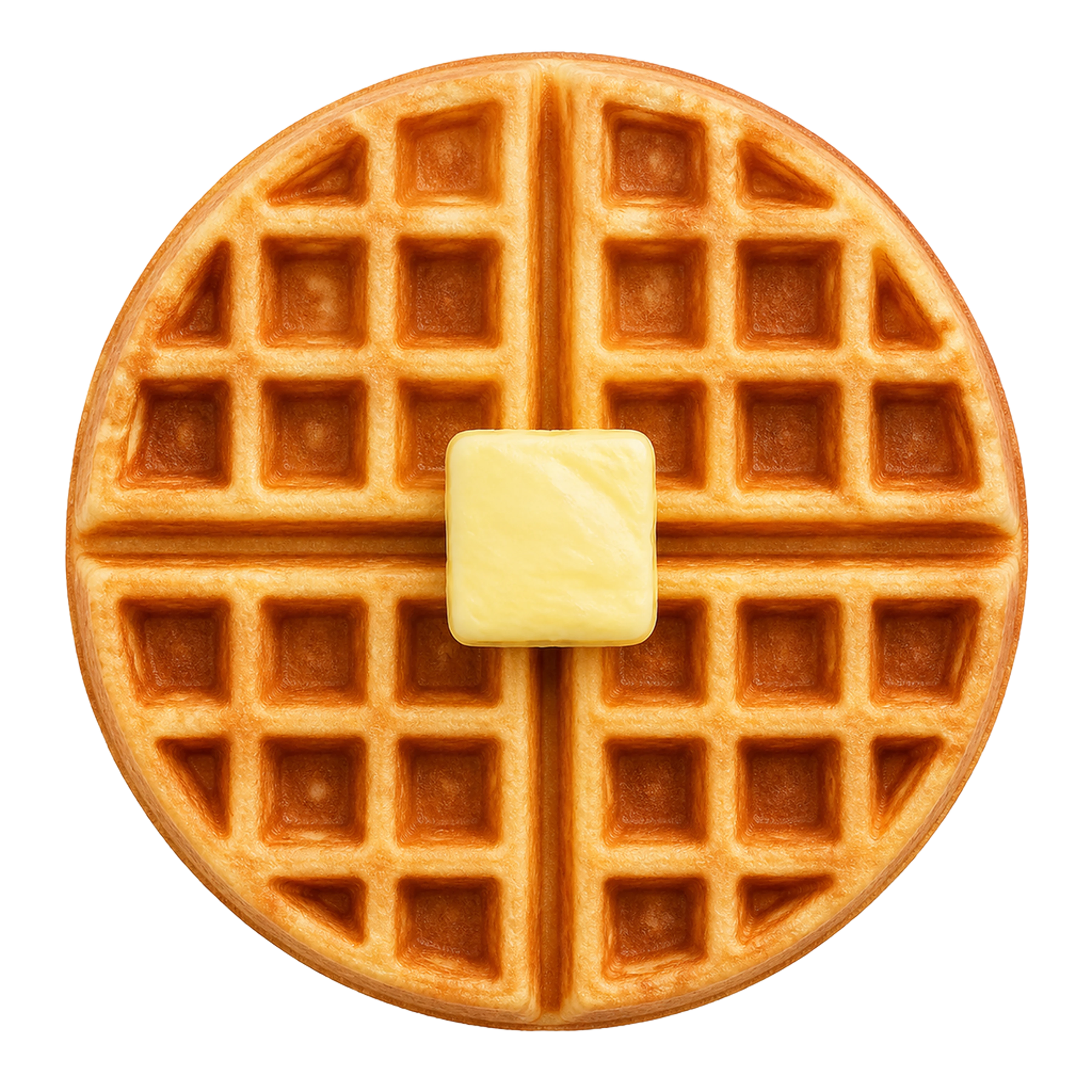 La ilustración de Waffle impresa en este cojín
